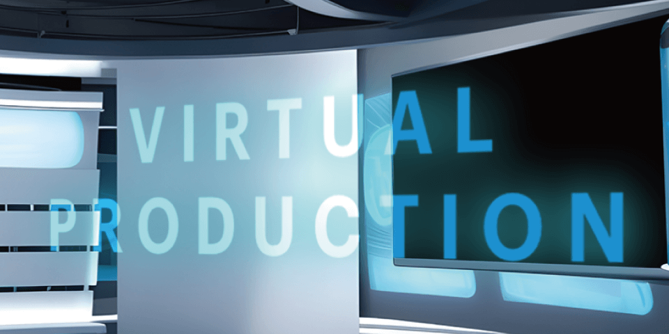 Virtual Productionが創り出した3D仮想空間の中に浮かび上がる文字